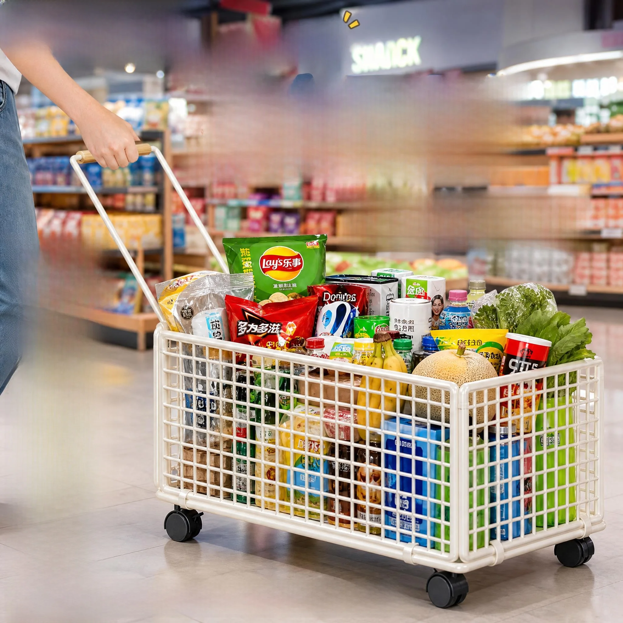 Portable Lightweight Multifunctional Old Lady's Shopping Cart Home Use Vegetable Buying Small Pulling Car Sturdy Stainless Steel
Portable Lightweight Multifunctional Old Lady's Shopping Cart Home Use Vegetable Buying Small Pulling Car Sturdy Stainless Steel
