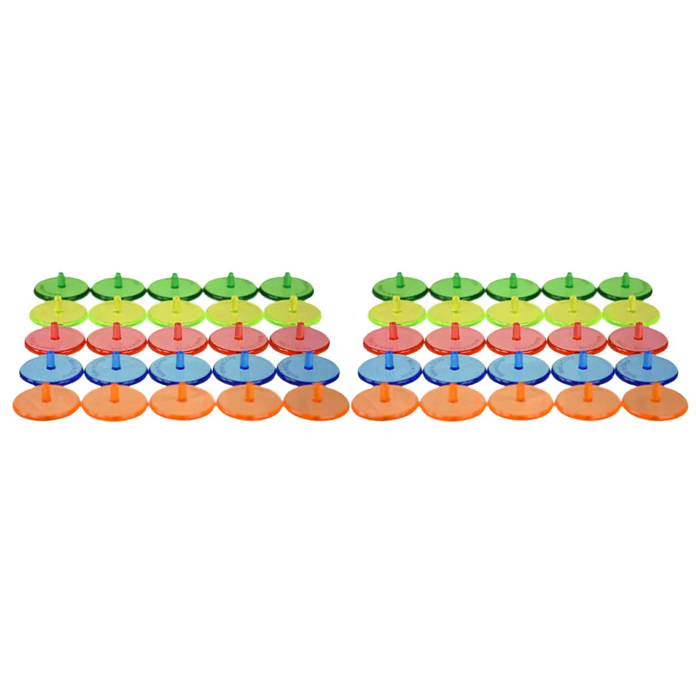 50Pcs Plastic Round Golf Ball Markers Professional Ball Positioning Markers Long Service Life Low Friction Golf Marker
50Pcs Plastic Round Golf Ball Markers Professional Ball Positioning Markers Long Service Life Low Friction Golf Marker