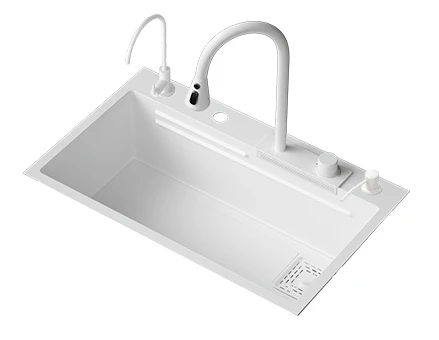Feiyu Waterfall Sink 304 Stainless Steel Vegetable Wash Basin Kitchen Home Undertable Basin Milk White
Feiyu Waterfall Sink 304 Stainless Steel Vegetable Wash Basin Kitchen Home Undertable Basin Milk White