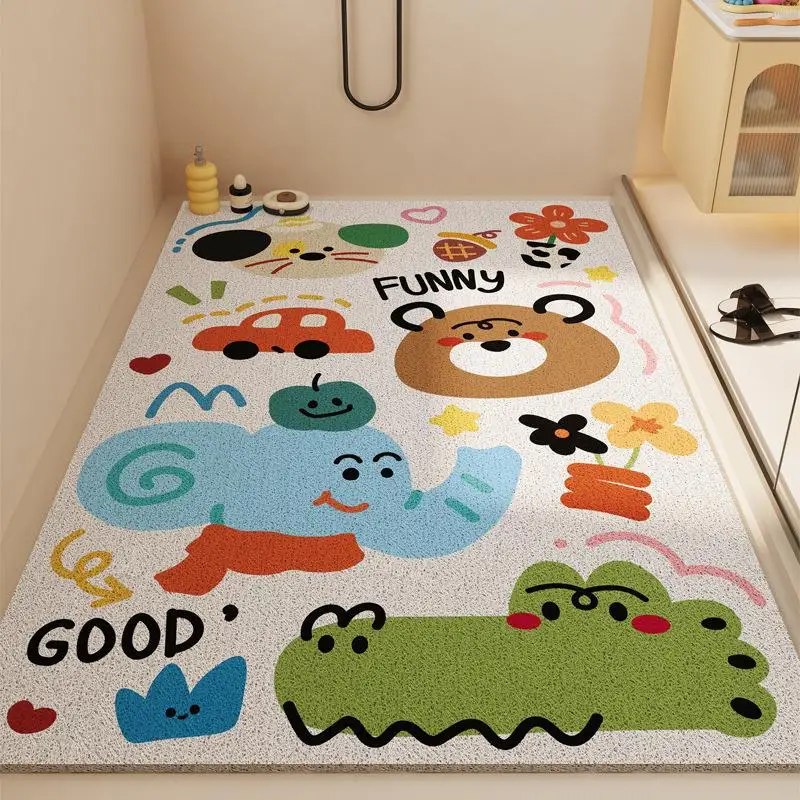 Bathroom Shower Room Anti-Slip Hollow Silk Circle Mat Home Use Floor Rug PVC Material Square Shape Geometric Pattern
Bathroom Shower Room Anti-Slip Hollow Silk Circle Mat Home Use Floor Rug PVC Material Square Shape Geometric Pattern