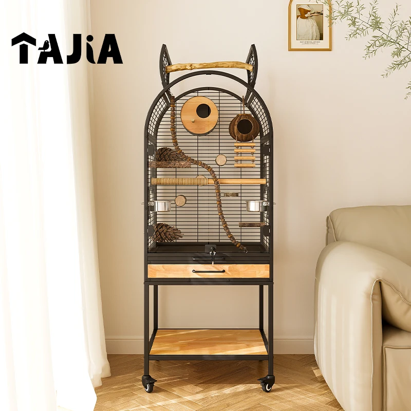 XL Luxury Bird Cage Parrot Cage Large Household Solid Wood Splash-Proof New Style Cockatiel Budgerigar Bird Villa
XL Luxury Bird Cage Parrot Cage Large Household Solid Wood Splash-Proof New Style Cockatiel Budgerigar Bird Villa