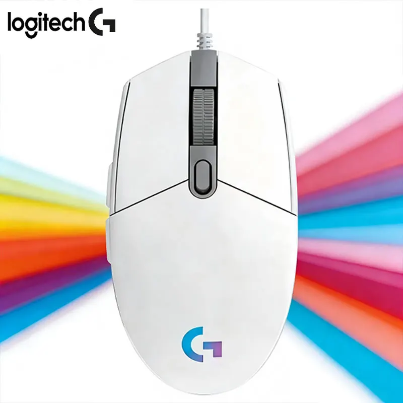 Logitech G203 Long Battery Life Gaming Mouse, Rechargeable, RGB Backlight, 5-Level DPI, Suitable for Home, Office, and Gaming