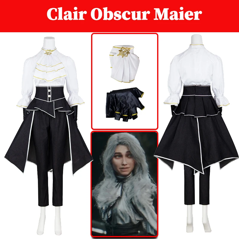 Obscur Maier Cosplay Game Clair Costume Women Disguise Female Skirts Gloves Set Full Clothing Halloween Party Role Carnival Suit
Obscur Maier Cosplay Game Clair Costume Women Disguise Female Skirts Gloves Set Full Clothing Halloween Party Role Carnival Suit