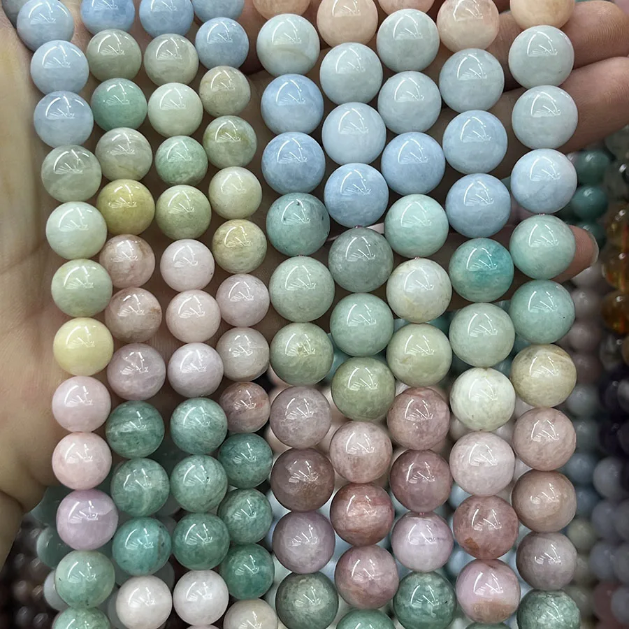 Natural Color Gemstones Stone Aquamarine Amazonite Round Loose Beads For DIY Handmade Bracelet Necklace Accessories 15''10mm
Natural Color Gemstones Stone Aquamarine Amazonite Round Loose Beads For DIY Handmade Bracelet Necklace Accessories 15''10mm