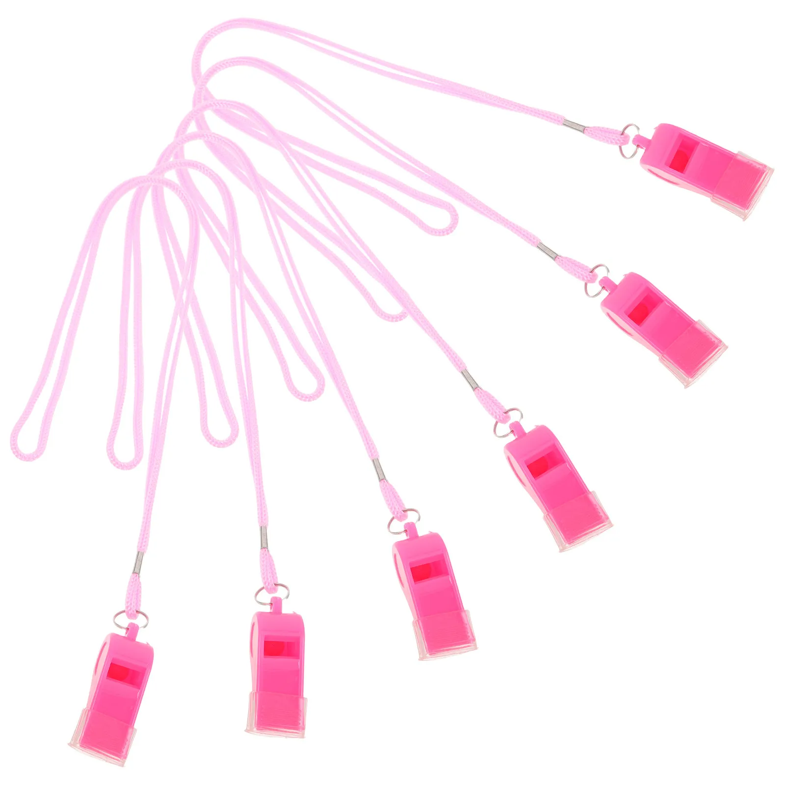 Набор из 6 розовых пластиковых свистков с ремешком и мундштуком, 120 дБ, громкие, высокочастотные, для спортивных игр, футбола, баскетбола, судей
Набор из 6 розовых пластиковых свистков с ремешком и мундштуком, 120 дБ, громкие, высокочастотные, для спортивных игр, футбола, баскетбола, судей