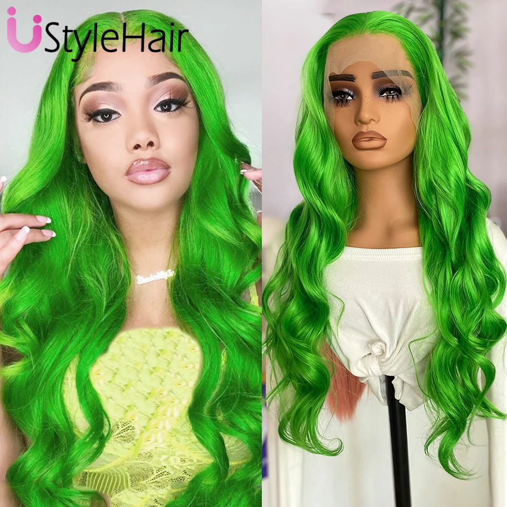 UStyleHair New Green Long Body Wave Lace Front Green Wigs for Women Heat Resistant Synthetic Lace Front Wig Daily Use Cosplay
UStyleHair New Green Long Body Wave Lace Front Green Wigs for Women Heat Resistant Synthetic Lace Front Wig Daily Use Cosplay