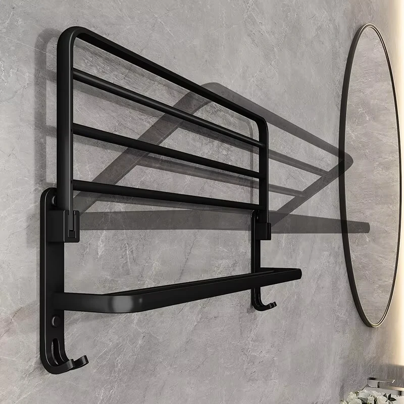 Upgrade And Thicken Grey/Black 50CM-60CM Folding Aluminum Towel Rack Holder With Hook Towel Holder
Upgrade And Thicken Grey/Black 50CM-60CM Folding Aluminum Towel Rack Holder With Hook Towel Holder