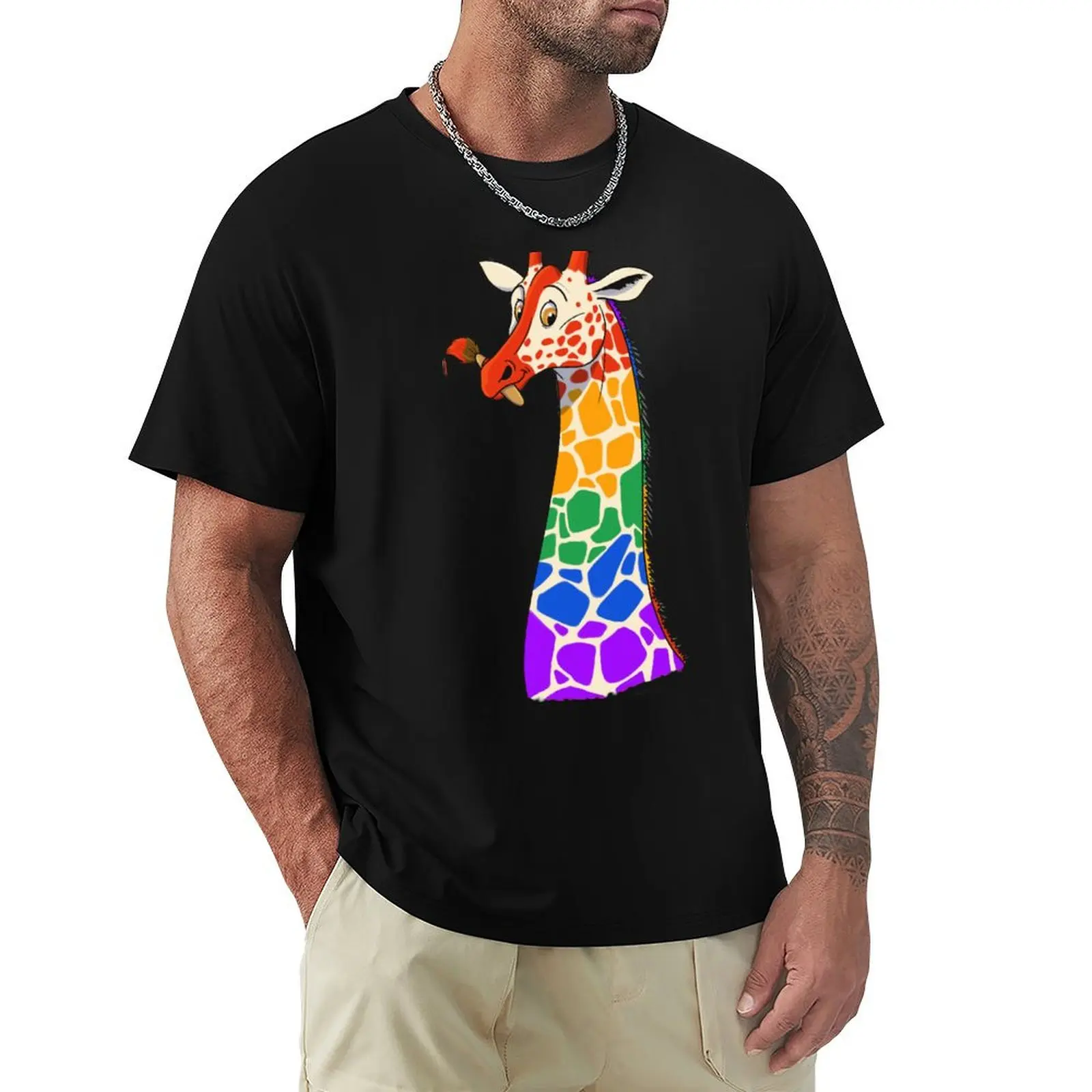 Painted Giraffe T-Shirt vintage vintage clothes quick drying workout shirts for men
Painted Giraffe T-Shirt vintage vintage clothes quick drying workout shirts for men