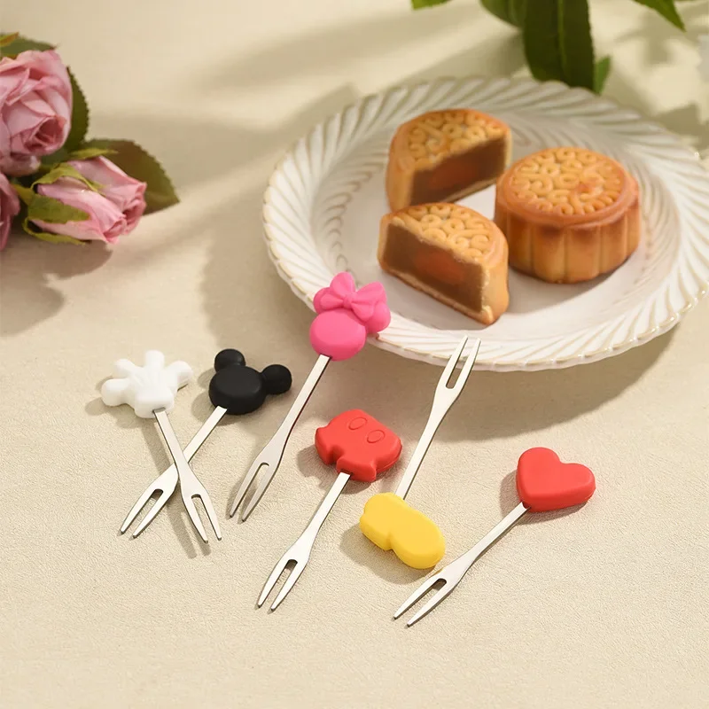 Disney Minnie Creative Stainless Steel Fruit Fork Kawaii Cartoon Mickey Home Dessert Cake Fork Childrens Fruit Fork Tableware
Disney Minnie Creative Stainless Steel Fruit Fork Kawaii Cartoon Mickey Home Dessert Cake Fork Childrens Fruit Fork Tableware