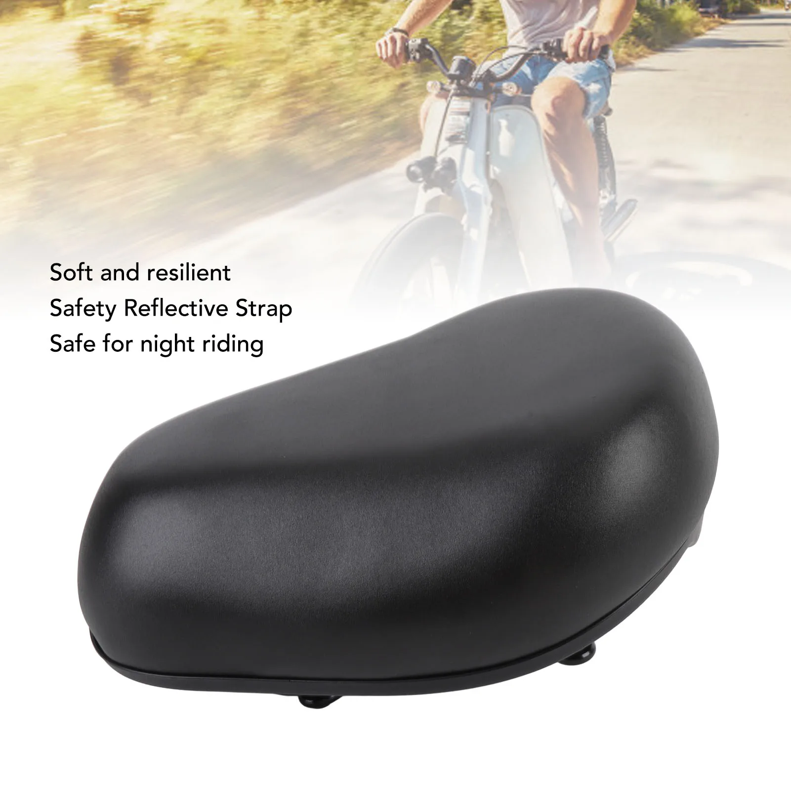 Electric Scooter Seat Cushion Reflective Strap Comfortable Soft Abrasion Resistant Electric Cycle Seat Replacement for Cycling
Electric Scooter Seat Cushion Reflective Strap Comfortable Soft Abrasion Resistant Electric Cycle Seat Replacement for Cycling