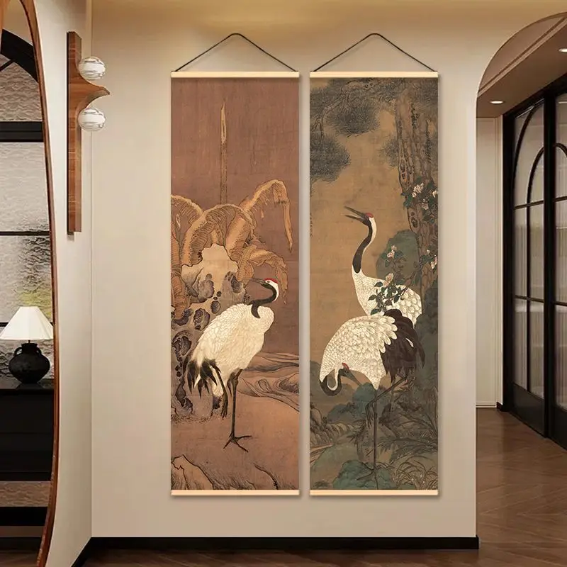 Japanese Zen Crane and Pine Longevity Tapestry Wall Hanging Scroll Canvas Art for Living Room Tea Room Home Decor
Japanese Zen Crane and Pine Longevity Tapestry Wall Hanging Scroll Canvas Art for Living Room Tea Room Home Decor