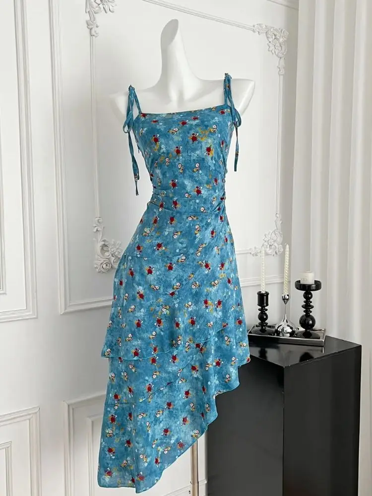 New Summer Floral Print Women Maxi Dresses Tie Waist A-Line Cinch Belted Holiday Chiffon Asymmetric Beach Party Evening Vacation
New Summer Floral Print Women Maxi Dresses Tie Waist A-Line Cinch Belted Holiday Chiffon Asymmetric Beach Party Evening Vacation