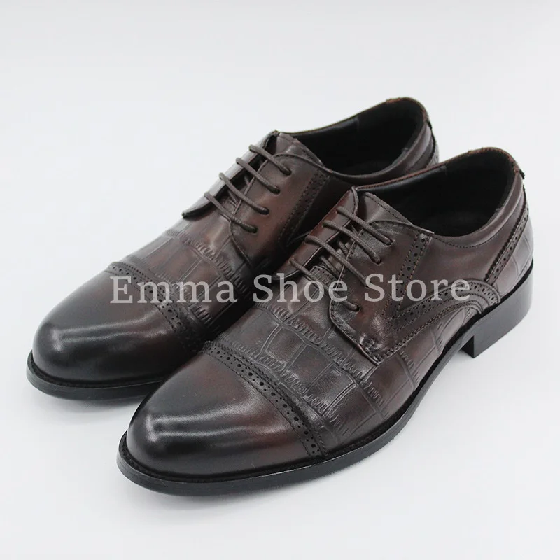 2025 Vintage Polished Plaid Formal Leather Shoes Spring New Luxury Lace Up Men's Wedding Shoes Banquet Derby Shoes Outdoor
2025 Vintage Polished Plaid Formal Leather Shoes Spring New Luxury Lace Up Men's Wedding Shoes Banquet Derby Shoes Outdoor