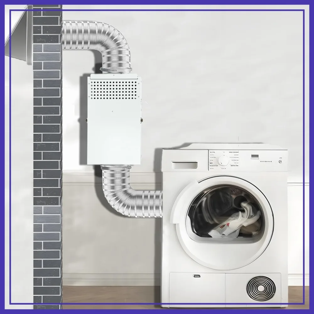Upgraded Galvanized Steel 3-in-1 Dryer Vent Kit with Lint Trap & Switch, Fits 4" Duct Hose
Upgraded Galvanized Steel 3-in-1 Dryer Vent Kit with Lint Trap & Switch, Fits 4" Duct Hose