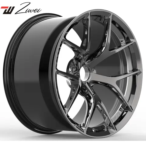 ZW Forged Chrome Black 5X112 5X120 Alloys Racing Car Wheels For Bmw M2 M3 M4 M5 Amg Rs 18 19 20 21 22 Inch Concave Rim