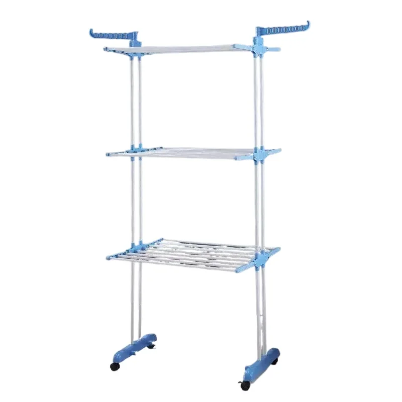 Wing Folding Clothes Drying Rack for Home Use Portable Floor Standing 3 Tier Movable Multi Function Towel Rack for Laundry
Wing Folding Clothes Drying Rack for Home Use Portable Floor Standing 3 Tier Movable Multi Function Towel Rack for Laundry
