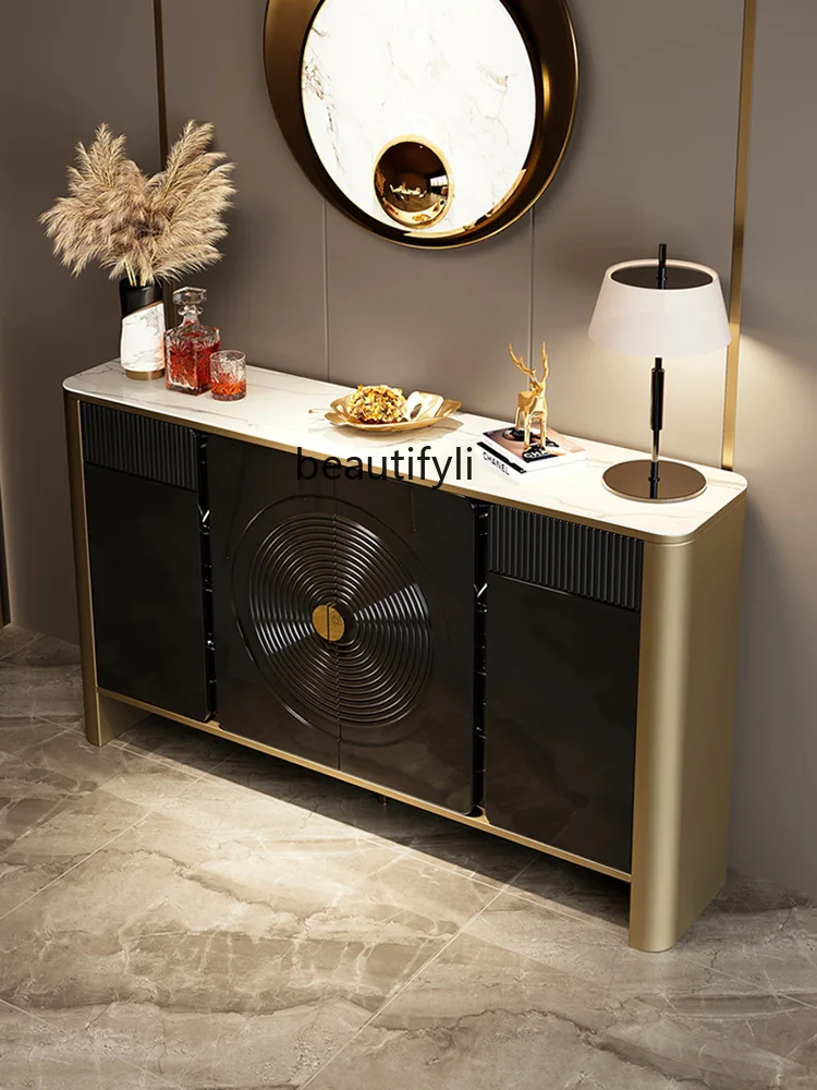 Light Luxury Entrance Cabinet Modern Italian Side Cabinet High-End Villa Entrance Door Living Room Decoration Stone Plate Locker
Light Luxury Entrance Cabinet Modern Italian Side Cabinet High-End Villa Entrance Door Living Room Decoration Stone Plate Locker