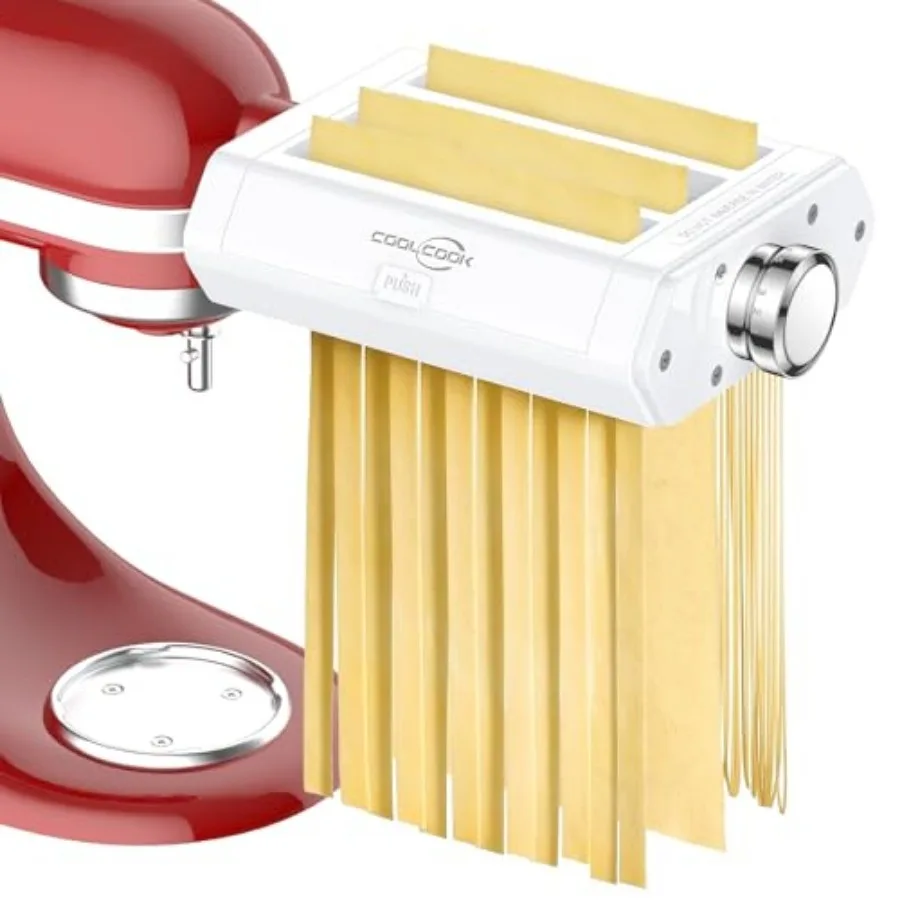 Pasta Attachment for KitchenAid Stand Mixers 3 in 1 Pasta Maker Set for Kitchenaid Includes Pasta Roller Pasta Cutter and Fettu
Pasta Attachment for KitchenAid Stand Mixers 3 in 1 Pasta Maker Set for Kitchenaid Includes Pasta Roller Pasta Cutter and Fettu
