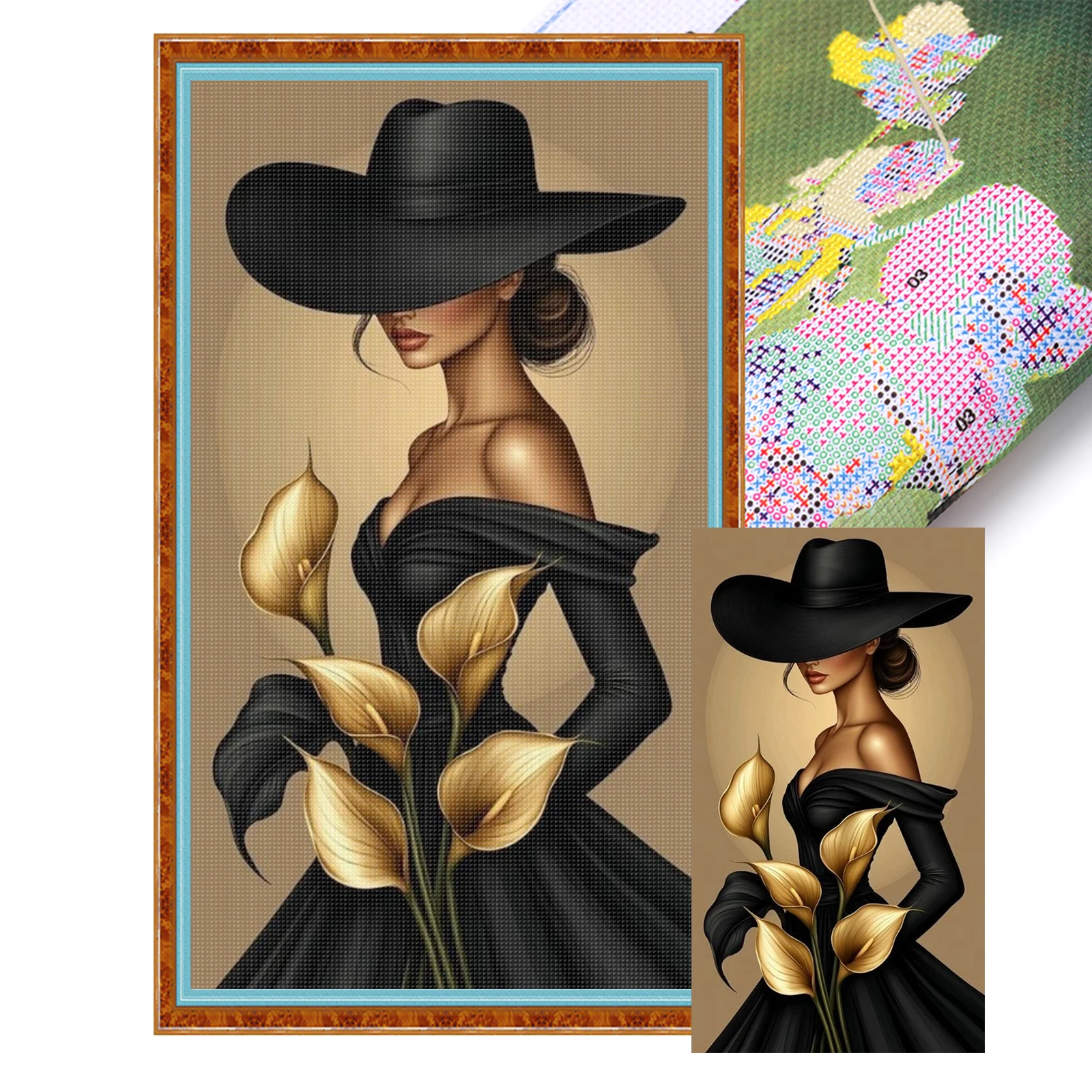 Elegant Woman Full 11CT 3 Strands DIY Stamped Printed Cross-Stitch Kits Large Size 40x70cm Cross Stitch Art and Crafts Kits
Elegant Woman Full 11CT 3 Strands DIY Stamped Printed Cross-Stitch Kits Large Size 40x70cm Cross Stitch Art and Crafts Kits
