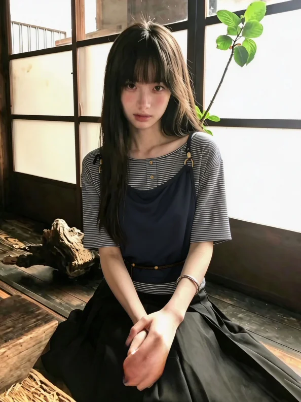plus Size Striped T-Shirt Set with Halter Neck Two-Piece Casual Wear Outerwear Slimming Waist-Cut Summer Harvest Korean Style
plus Size Striped T-Shirt Set with Halter Neck Two-Piece Casual Wear Outerwear Slimming Waist-Cut Summer Harvest Korean Style
