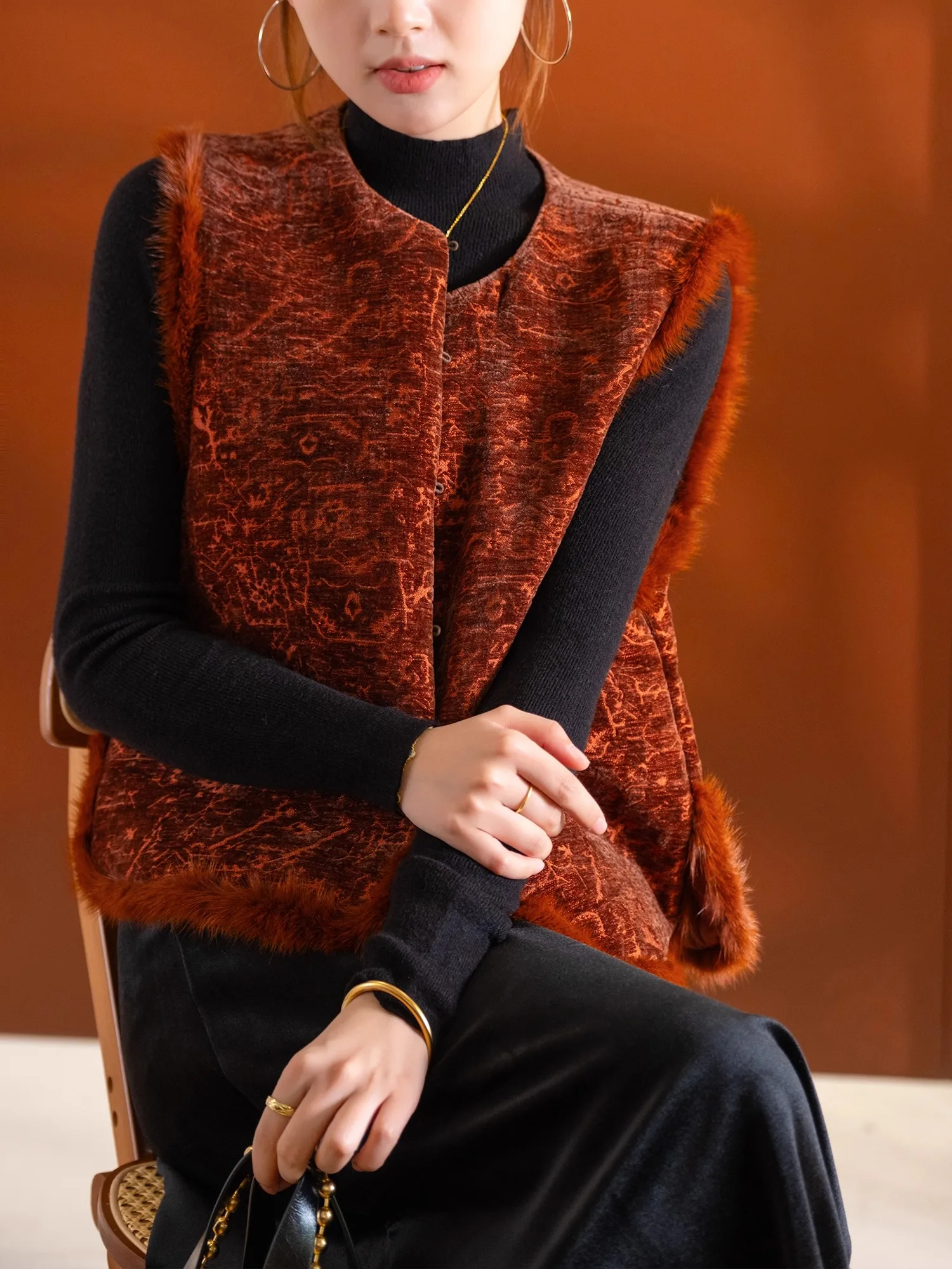 Шелковый жилет с цветочным узором, серия «Поэтическая горная морская природа», из натурального шелка, сирокле, синель, «Чай у костра», китайский бренд...
Шелковый жилет с цветочным узором, серия «Поэтическая горная морская природа», из натурального шелка, сирокле, синель, «Чай у костра», китайский бренд...