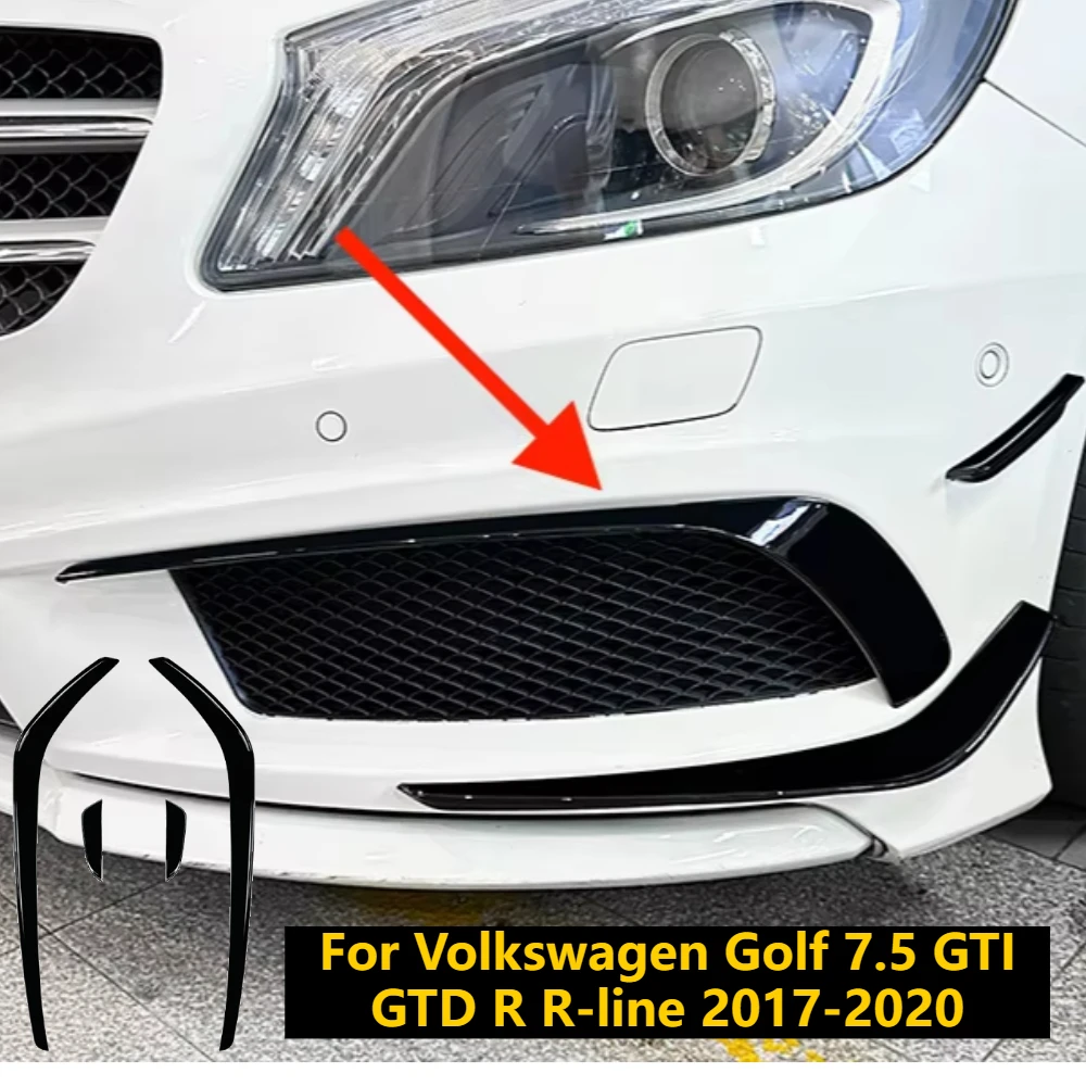 For Volkswagen Golf 7.5 GTI GTD R R-line 2017-2020 Carbon Car Front Bumper Aero Kit Canard WingsFiber Style Glossy Black 4PCS
For Volkswagen Golf 7.5 GTI GTD R R-line 2017-2020 Carbon Car Front Bumper Aero Kit Canard WingsFiber Style Glossy Black 4PCS