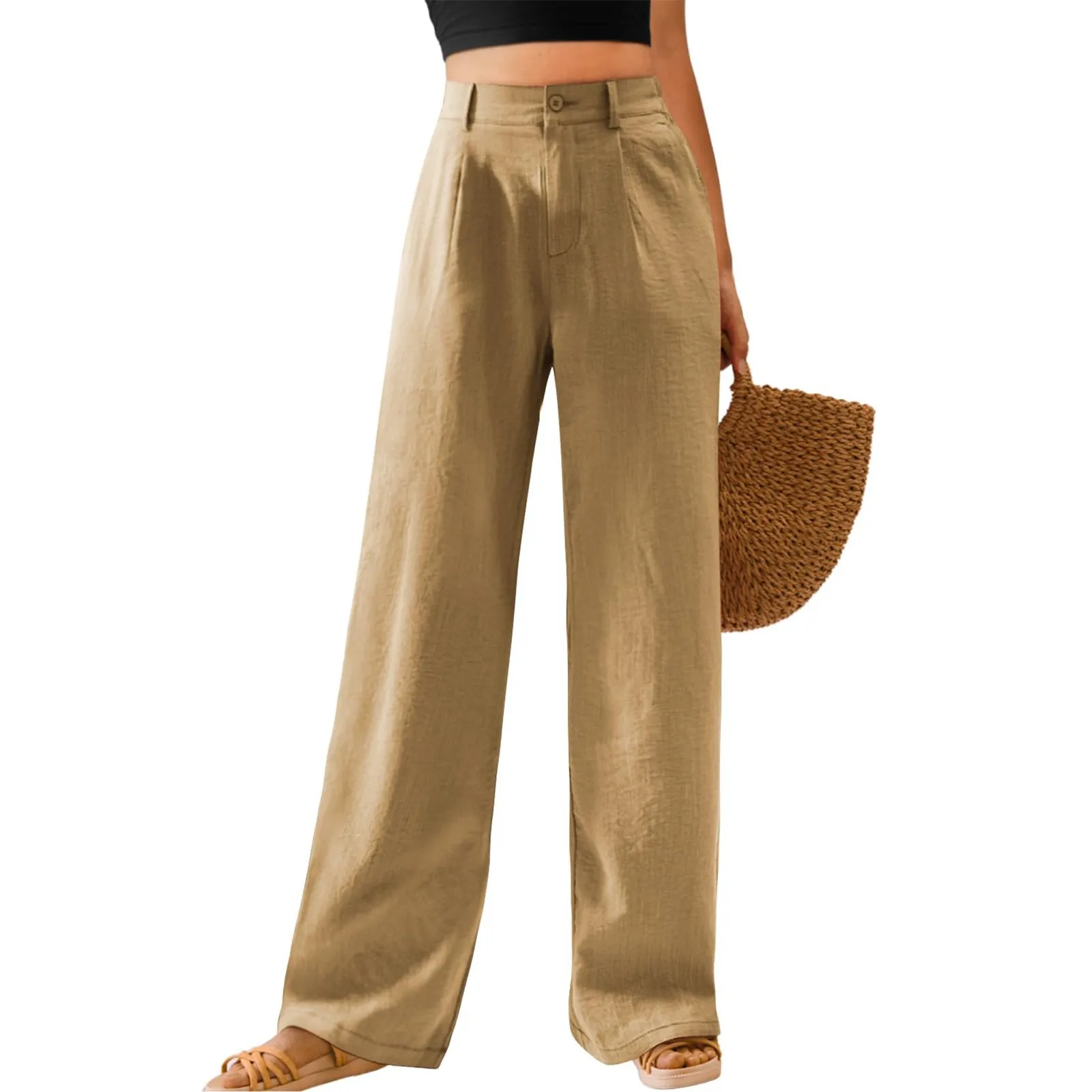 Wide Leg Pants New Summer Casual Solid Long Pants Women High Waisted Button Down Pants Loose Straight Trousers Palazzo
Wide Leg Pants New Summer Casual Solid Long Pants Women High Waisted Button Down Pants Loose Straight Trousers Palazzo