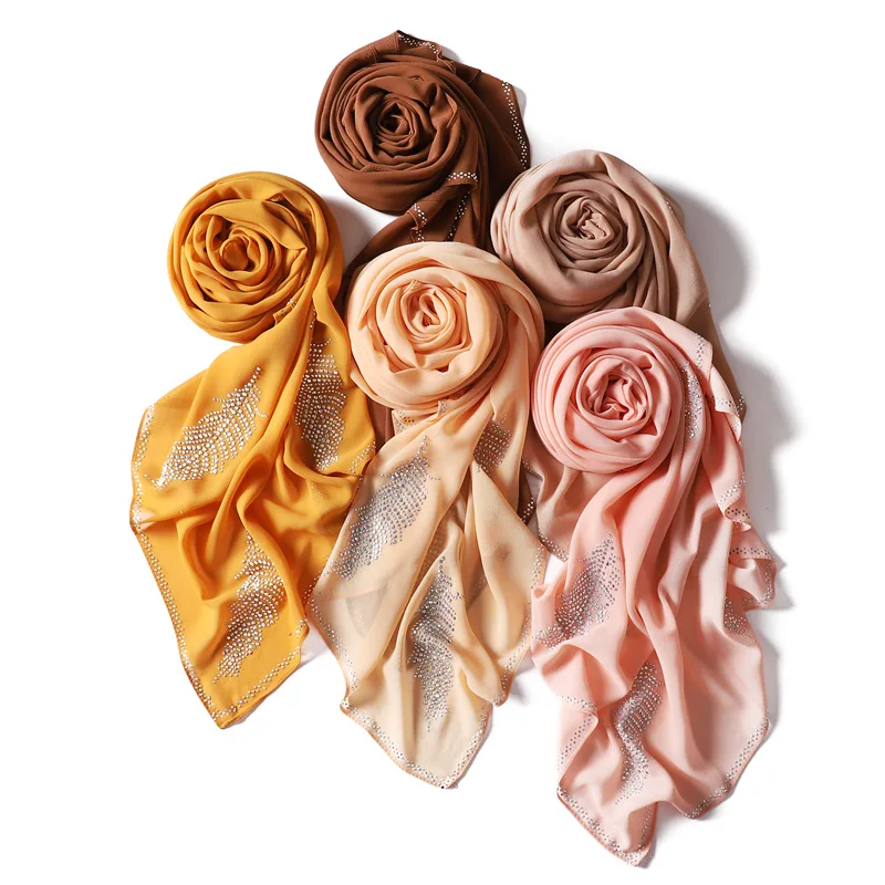 Pure Color Pearl Chiffon Malay Square Scarf Leaves Hot Drilling One Piece Dropshipping Headcloth Large Kerchief Veil
Pure Color Pearl Chiffon Malay Square Scarf Leaves Hot Drilling One Piece Dropshipping Headcloth Large Kerchief Veil