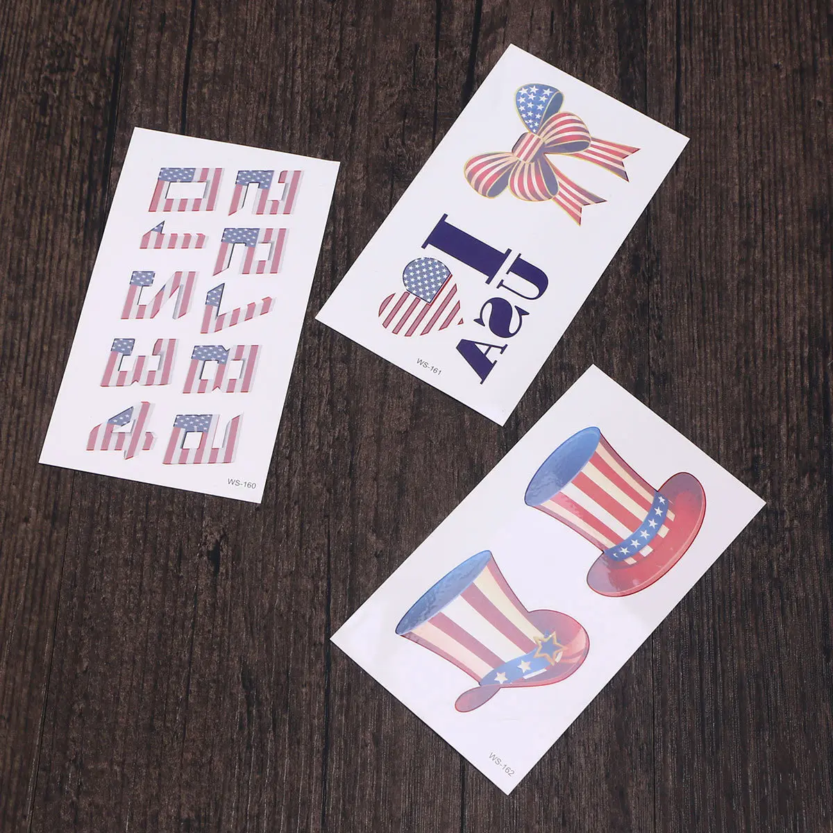 11 шт. патриотических временных татуировок: безопасные, экологичные, водостойкие, долговечные наклейки ко Дню независимости США, американский флаг, боди-арт
11 шт. патриотических временных татуировок: безопасные, экологичные, водостойкие, долговечные наклейки ко Дню независимости США, американский флаг, боди-арт