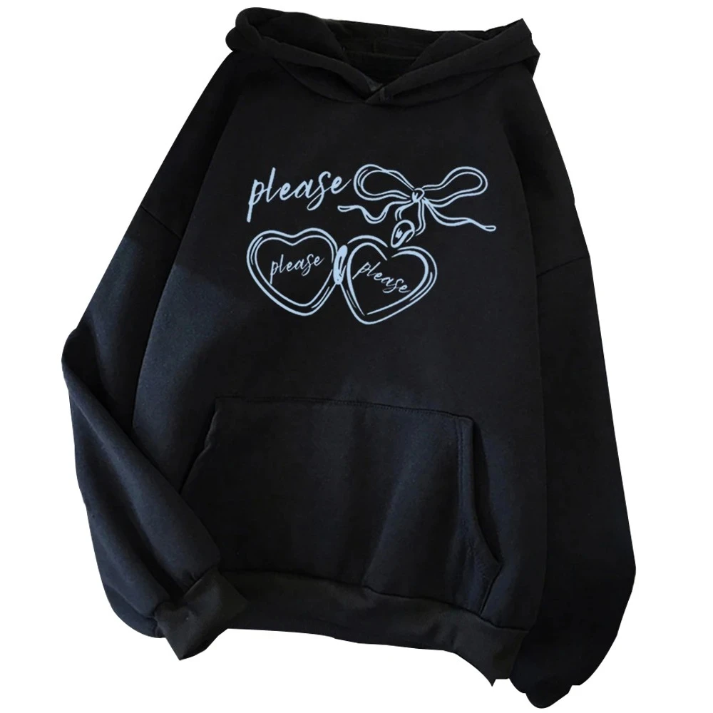 Winter Fall Hoodie Please Please Please Love Bow Printed Hoodie Woman Harajuku Long Sleeve Sweatshirts Streetwear Clothing
Winter Fall Hoodie Please Please Please Love Bow Printed Hoodie Woman Harajuku Long Sleeve Sweatshirts Streetwear Clothing