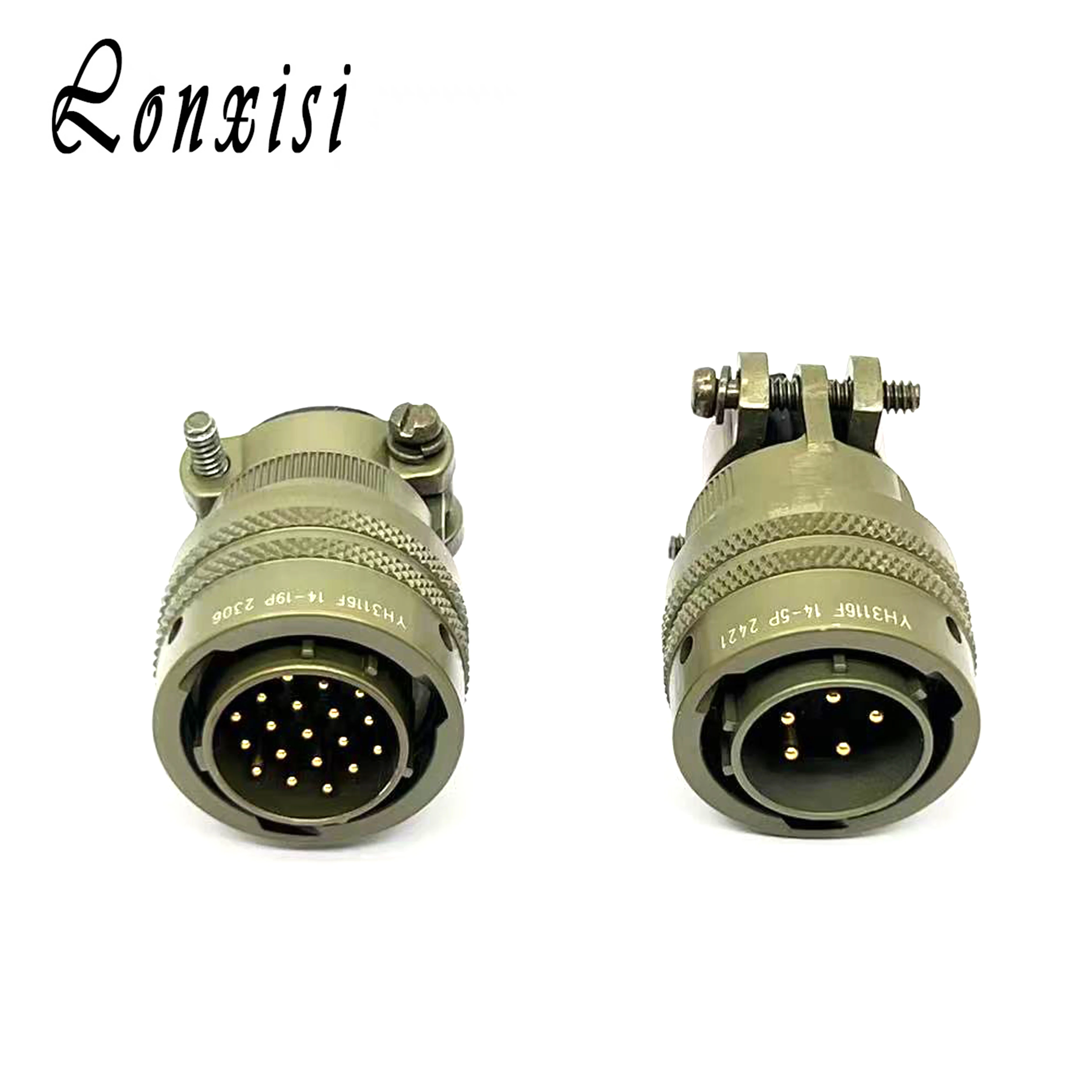 1 Set 5 19 Pin YH3116F14-5S YH3126F14-5P YH3116F14-19S US Military Standard 26482 Aviation Plug YH3116F14-19P Connector
1 Set 5 19 Pin YH3116F14-5S YH3126F14-5P YH3116F14-19S US Military Standard 26482 Aviation Plug YH3116F14-19P Connector