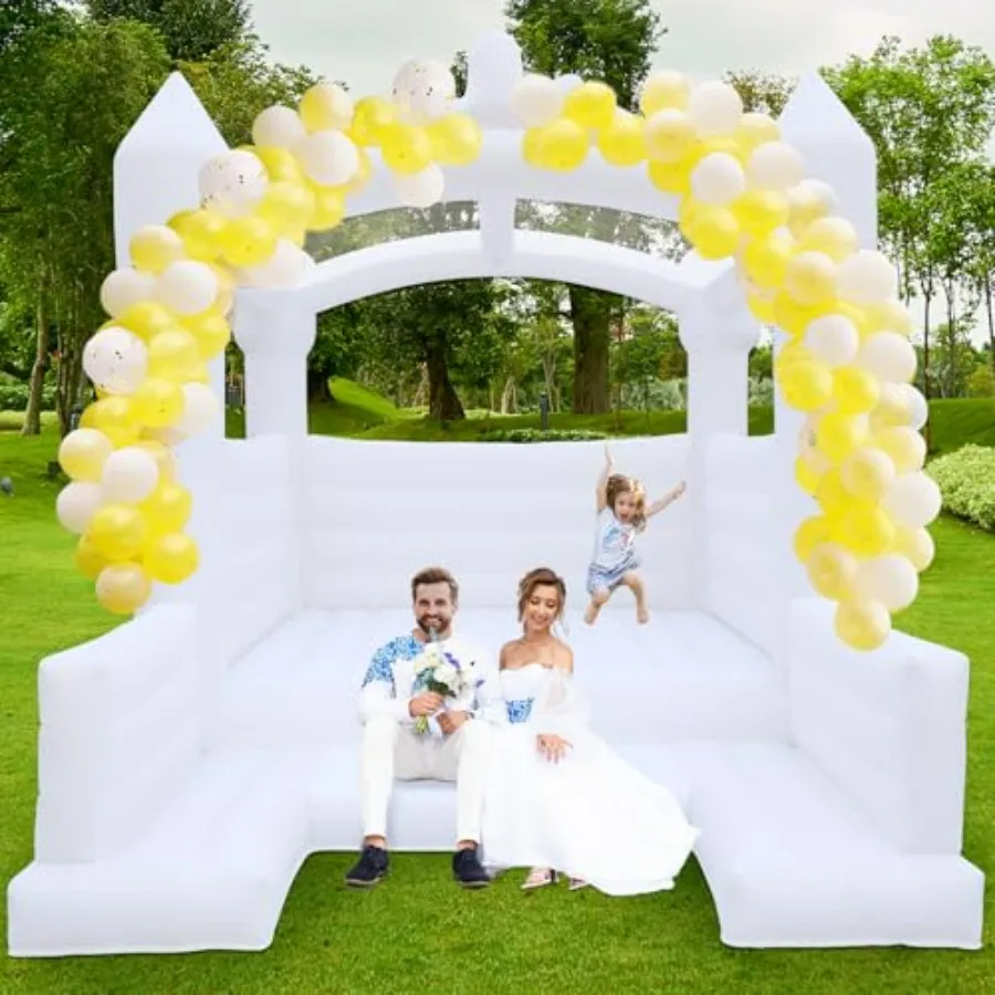 White 13x13ft Inflatable Bounce House with Blower for Adults Indoor Outdoor Wedding Birthday Party Celebrations Commercial Boun
White 13x13ft Inflatable Bounce House with Blower for Adults Indoor Outdoor Wedding Birthday Party Celebrations Commercial Boun