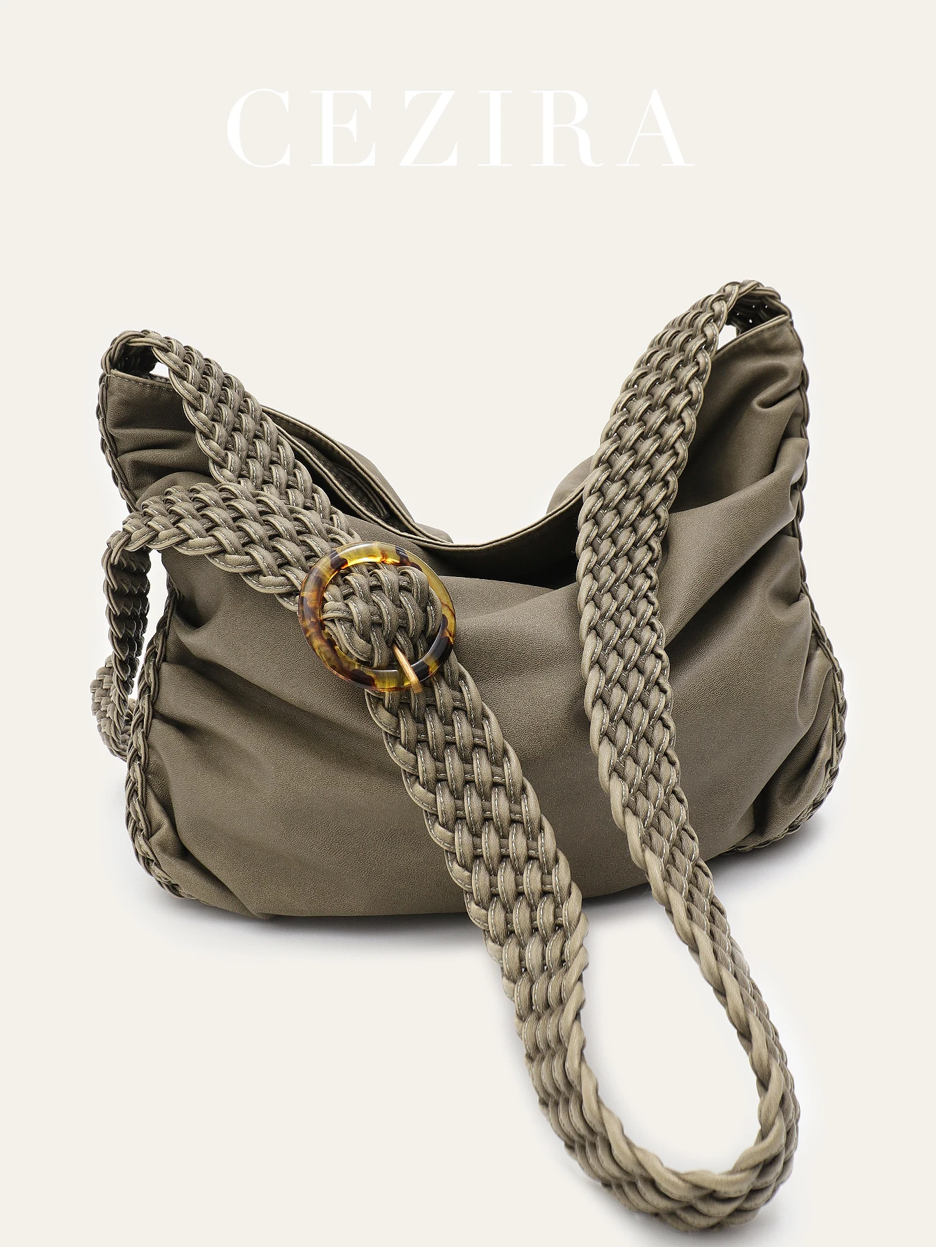 Women's Retro Washed PU Leather Wide Woven Strap Shoulder Bag Resin Buckle Cross body Handbag Large Hobo Cool Y2K Casual Slouchy
Women's Retro Washed PU Leather Wide Woven Strap Shoulder Bag Resin Buckle Cross body Handbag Large Hobo Cool Y2K Casual Slouchy