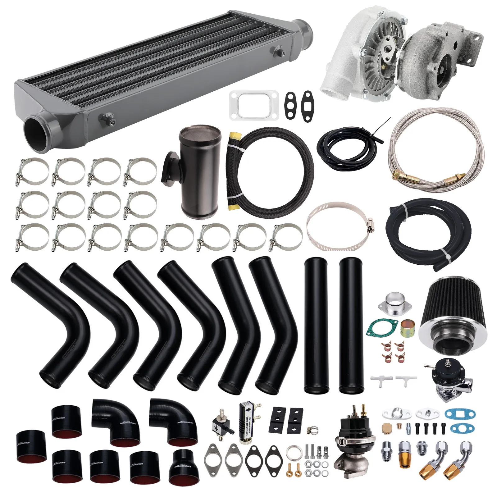 9x T3 T4 Turbo+Intercooler+Piping+BOV For BMW E46 325i 328i 325i 330i i6
9x T3 T4 Turbo+Intercooler+Piping+BOV For BMW E46 325i 328i 325i 330i i6