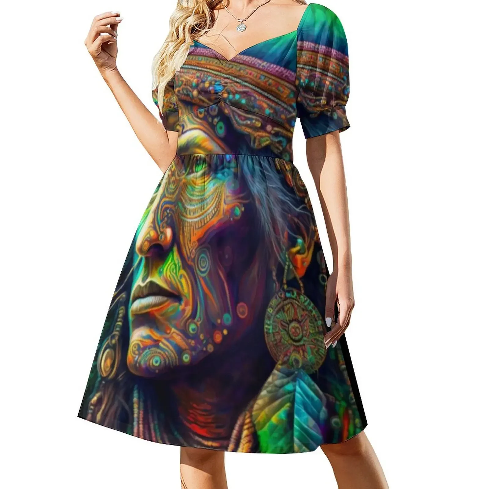 Cosmic Consciousness Short-Sleeved Dress dress women summer clothes for woman Dance dresses Dress
Cosmic Consciousness Short-Sleeved Dress dress women summer clothes for woman Dance dresses Dress