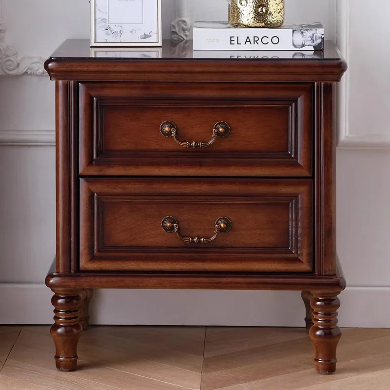 Solid wood American bedside table modern simple bedroom bedside storage locker high-end retro style bedroom
Solid wood American bedside table modern simple bedroom bedside storage locker high-end retro style bedroom