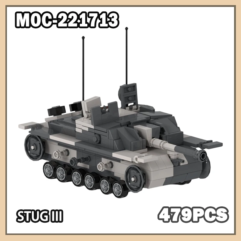 MOC-221713 Military War Stug III Building Block Model Brick Set Creative Soldier Corps Army Customize XMAS BOYS TOY Gifts 479PCS
MOC-221713 Military War Stug III Building Block Model Brick Set Creative Soldier Corps Army Customize XMAS BOYS TOY Gifts 479PCS