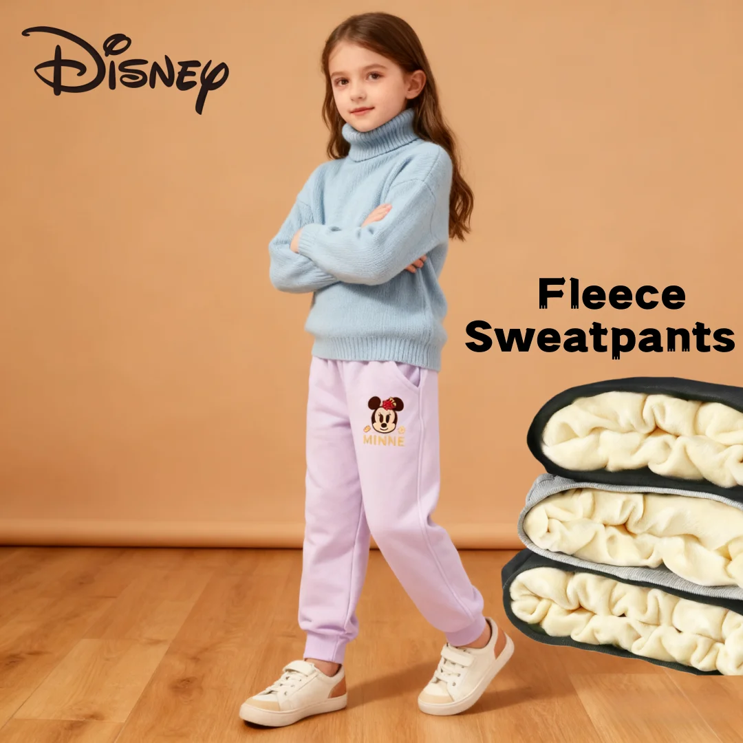Детская одежда Disney, детские спортивные штаны с плюшевой флисовой подкладкой, милые теплые брюки с принтом Минни для девочек, мягкие удобные брюки
Детская одежда Disney, детские спортивные штаны с плюшевой флисовой подкладкой, милые теплые брюки с принтом Минни для девочек, мягкие удобные брюки