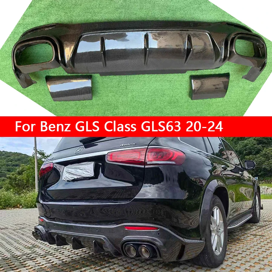 For Mercedes Benz GLS Class X167 2020-2024 Carbon Fiber Car Rear Bumper Diffuser Rear Splitters Spoiler Back lip
For Mercedes Benz GLS Class X167 2020-2024 Carbon Fiber Car Rear Bumper Diffuser Rear Splitters Spoiler Back lip