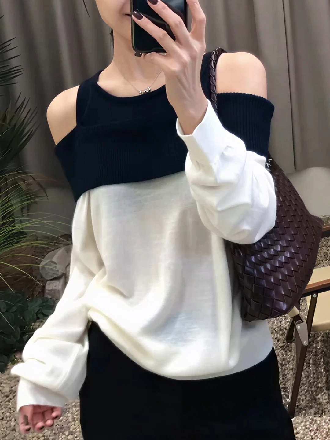 Faionable Knitted oulder Bared Split Design Unique Simple Casual Long Sve Women's Top Autumn New Arrival G7244
Faionable Knitted oulder Bared Split Design Unique Simple Casual Long Sve Women's Top Autumn New Arrival G7244