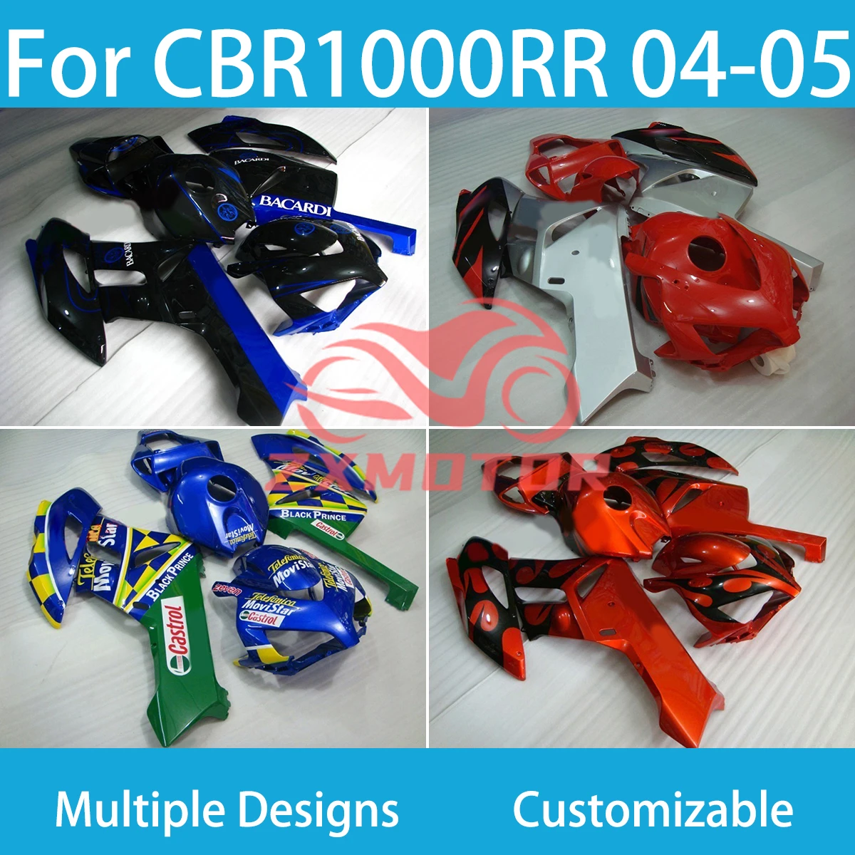 CBR 1000RR 2004 2005, литые под давлением обтекатели для мотоцикла HONDA CBR1000RR, пластиковый набор, бесплатный индивидуальный комплект обтекателя
CBR 1000RR 2004 2005, литые под давлением обтекатели для мотоцикла HONDA CBR1000RR, пластиковый набор, бесплатный индивидуальный комплект обтекателя