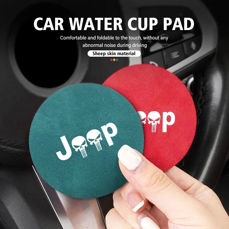 2 Pack Jeep Waterproof Car Cup Coasters Non-Slip Suede Pad for Renegade Wrangler JK JL Grand Cherokee Auto Interior Accessories
2 Pack Jeep Waterproof Car Cup Coasters Non-Slip Suede Pad for Renegade Wrangler JK JL Grand Cherokee Auto Interior Accessories