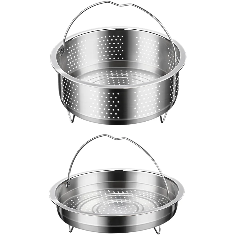 LFGB Certificated 304 Stainless Steel Steamer with Handle and Stand 13.8cm~24cm Diameter Steaming Tool for Rice Egg Potato
LFGB Certificated 304 Stainless Steel Steamer with Handle and Stand 13.8cm~24cm Diameter Steaming Tool for Rice Egg Potato