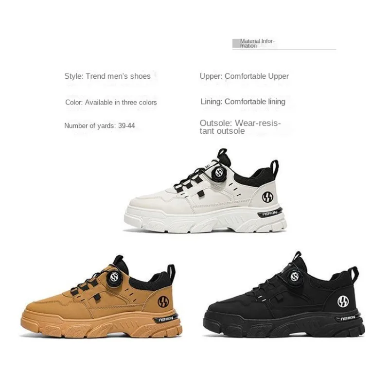 Men's Casual Outdoor Work Shoes 2026 New Rotating Buckle Waterproof Anti Slip Daily Footwear 3 Colors
Men's Casual Outdoor Work Shoes 2026 New Rotating Buckle Waterproof Anti Slip Daily Footwear 3 Colors