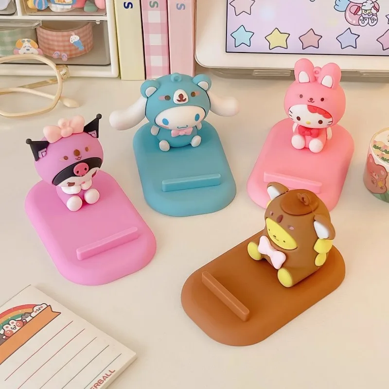 Sanrio creative mobile phone tablet stand cute anime character Kuromi Melody cinnamon roll desktop ornaments accessories gifts
Sanrio creative mobile phone tablet stand cute anime character Kuromi Melody cinnamon roll desktop ornaments accessories gifts