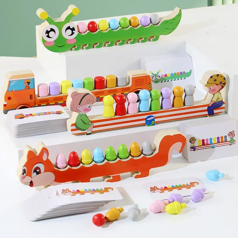 Color Matching Sensory Toys Animal Wooden Stick Fine Motor Skills Training Color Sorting Cognition Education
Color Matching Sensory Toys Animal Wooden Stick Fine Motor Skills Training Color Sorting Cognition Education