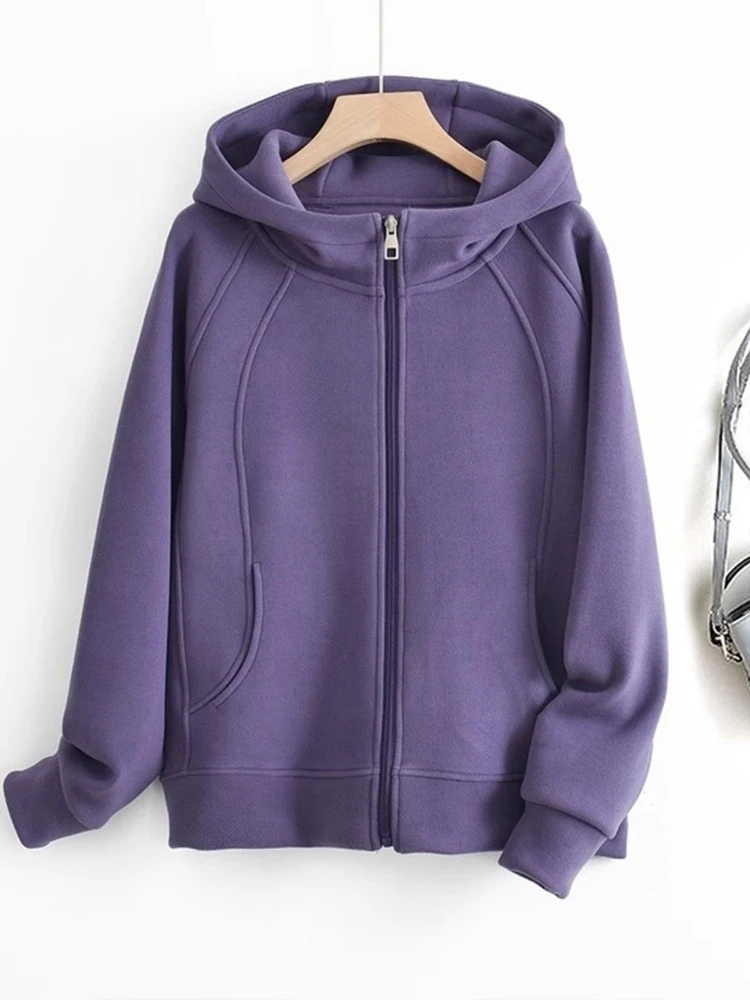 Fashionable Hooded Zipper Sweatshirt Jacket Women's Spring Autumn New Style Casual Cardigan Small Size Versatile Top
Fashionable Hooded Zipper Sweatshirt Jacket Women's Spring Autumn New Style Casual Cardigan Small Size Versatile Top