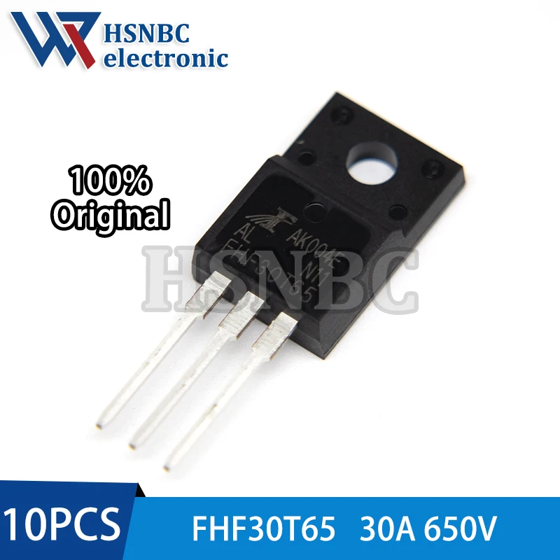 10PCS FHF30T65 30T65 FHF30T65AL TO-220F 30A 650V IGBT Power Transistor 100% New Original
10PCS FHF30T65 30T65 FHF30T65AL TO-220F 30A 650V IGBT Power Transistor 100% New Original