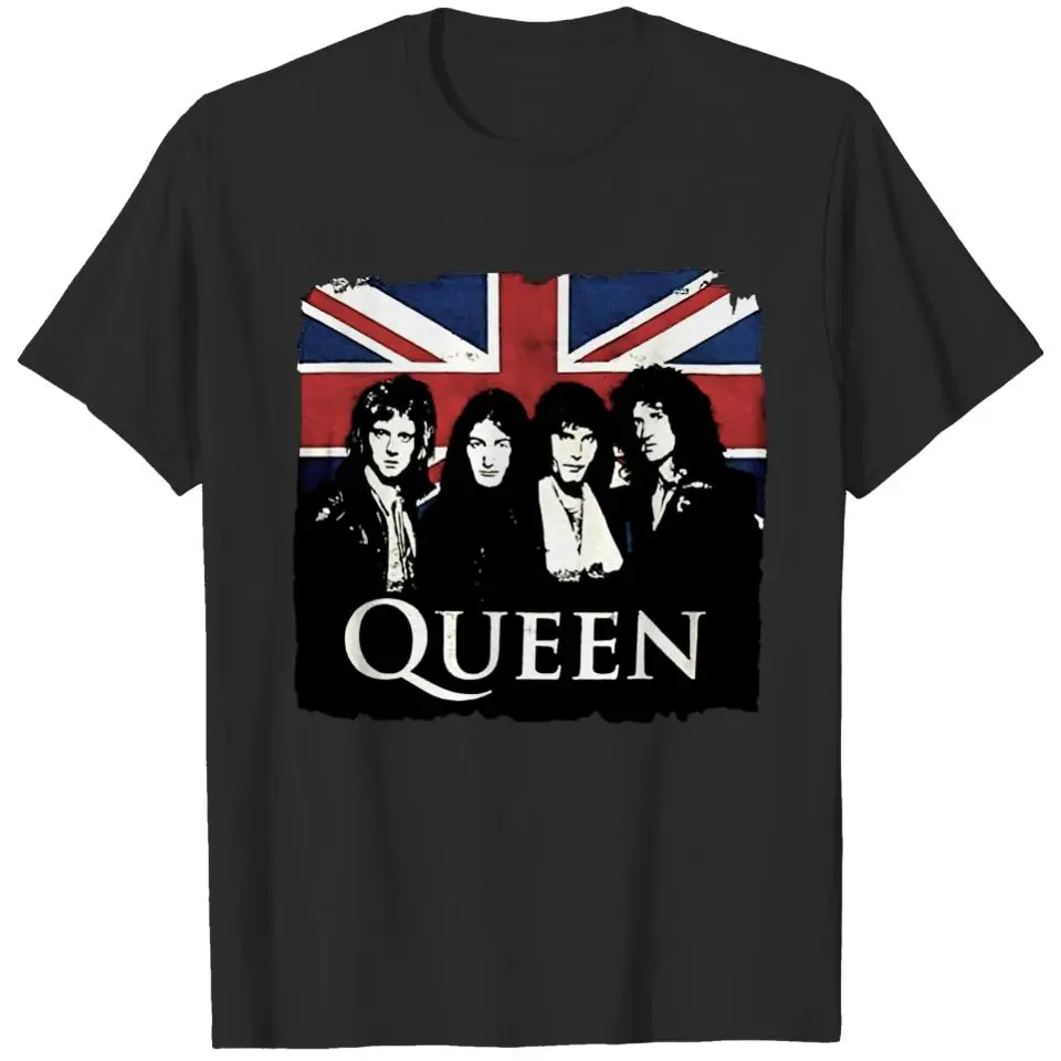 Хлопковая дышащая повседневная мужская футболка с короткими рукавами Queen Band с рисунком в стиле ретро
Хлопковая дышащая повседневная мужская футболка с короткими рукавами Queen Band с рисунком в стиле ретро