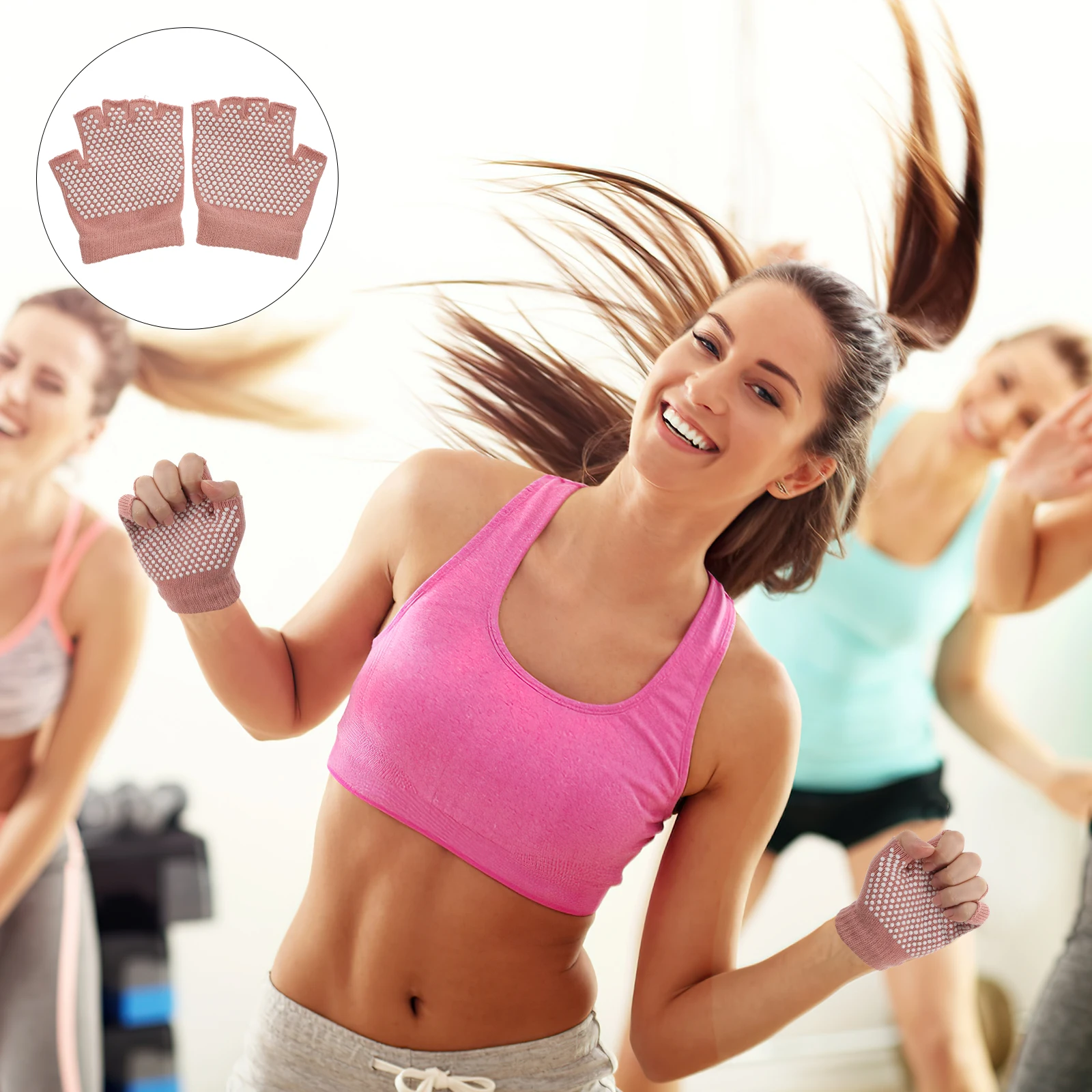 1Pair Non-Slip Half Finger Gloves Yoga Fitness Breathable Cotton Workout Fingerless Knitted Exercise Gloves Pink
1Pair Non-Slip Half Finger Gloves Yoga Fitness Breathable Cotton Workout Fingerless Knitted Exercise Gloves Pink